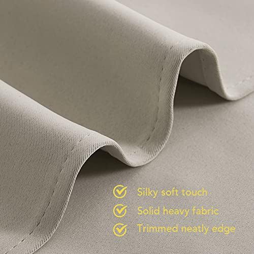 Natural short grommet blackout curtains 45 in — photo 5