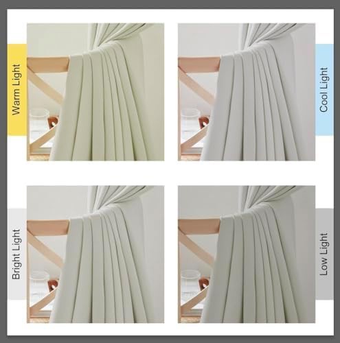 Natural faux linen pinch pleated curtains 84 in — photo 5