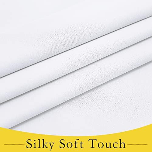 White thermal insulated doorway privacy curtain 80 in — photo 3