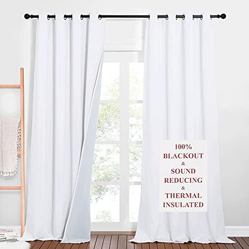 White noise dampening drapes for patio doors