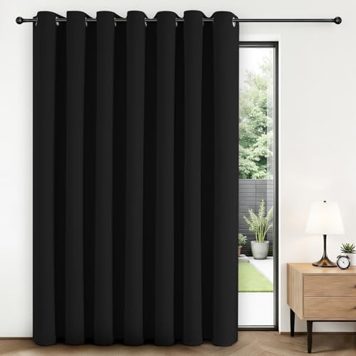 Grey grommet room divider patio curtain