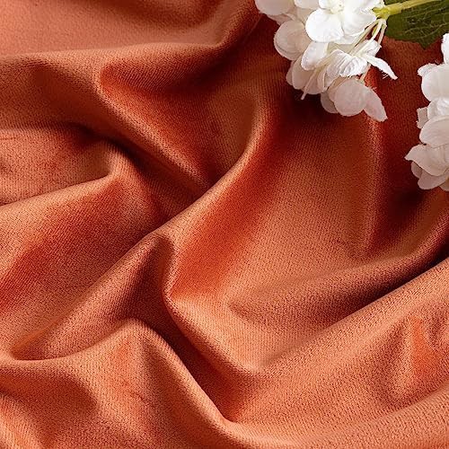 Burnt orange velvet blackout curtain 84 in — photo 4