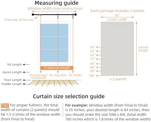 Grey linen thermal blackout curtains 96 in — photo 5
