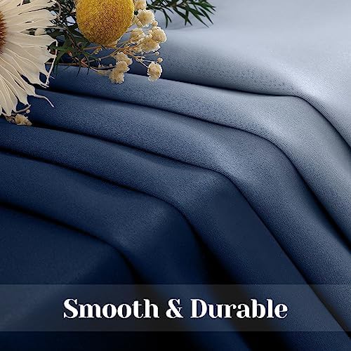 Ombre navy blue total blackout curtains 84 in — photo 4