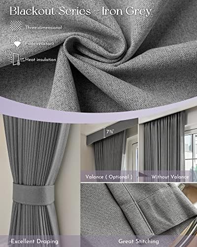 Iron Grey Motorized Smart Blackout Curtains — photo 5