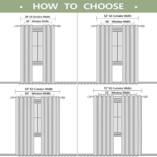 Black grommet sliding door curtains 84 in — photo 4