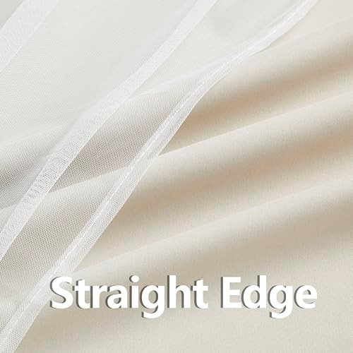 Beige double layer thermal insulated curtains — photo 5