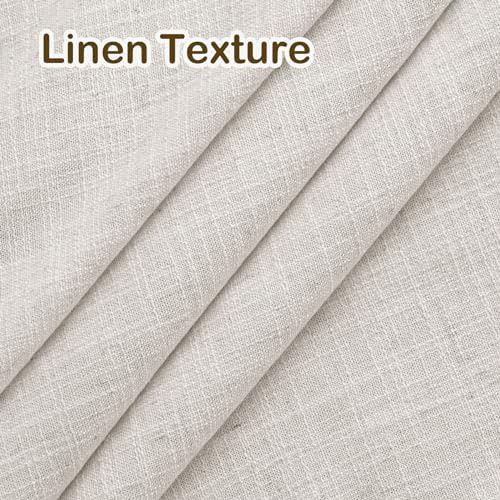Beige linen farmhouse total blackout curtains — photo 5