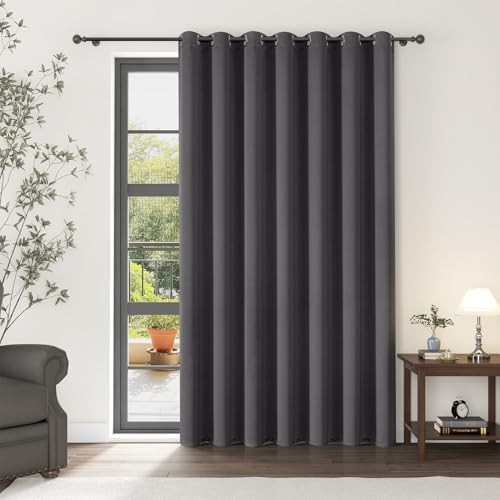 Grey sliding door room divider 84 inches