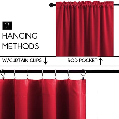 Red Thermal Room Darkening Curtain Bundle — photo 3