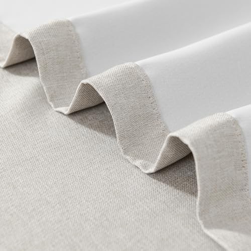 Light linen pinch pleated 84 inch curtain panel — photo 4