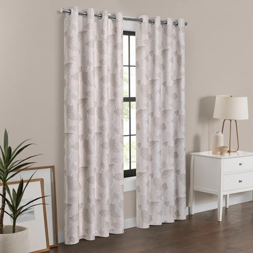 Larissa leaf pattern thermal insulated blackout curtain — photo 5