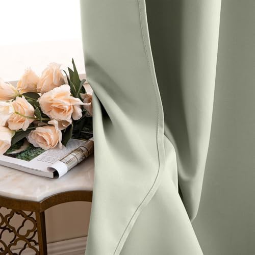 Sage green drapes curtain 84 in — photo 4