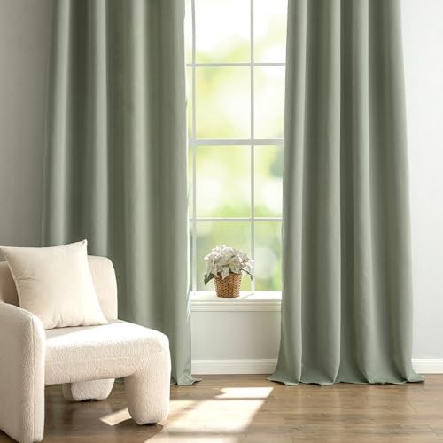 Sage green drapes curtain 84 in — photo 5