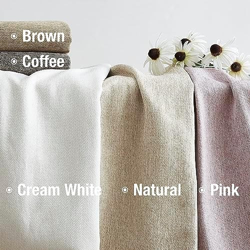 Rustic linen small blackout curtains — photo 4
