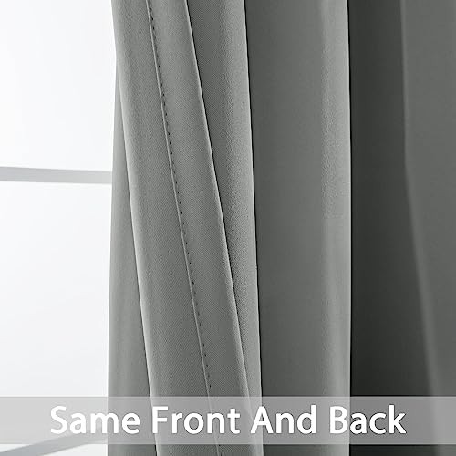 Dove grey room darkening curtain 90 in — photo 4