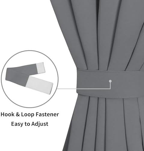 Gray door blackout curtain 25 by 40 inch — photo 3
