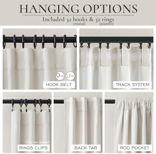 Birch Flax Linen Room Darkening Curtains — photo 4