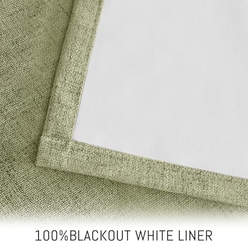 Sage linen textured curtain 84 in — photo 3