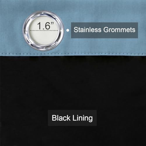 Double Layered Grommet Blackout Curtains — photo 3