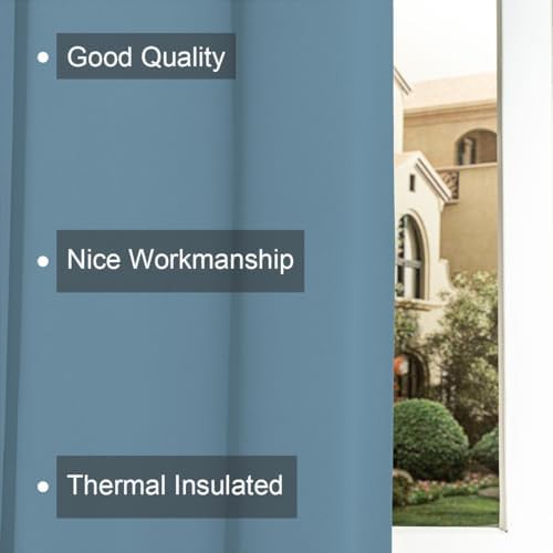 Double Layered Grommet Blackout Curtains — photo 4