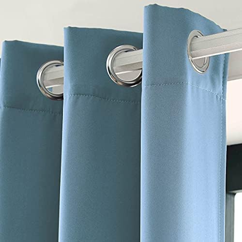 Double Layered Grommet Blackout Curtains — photo 5