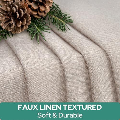 Linen texture nursery door blackout curtain 26x68 in — photo 4