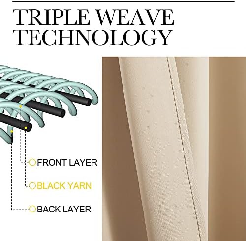 Biscotti beige total blackout drapes 68 in — photo 4