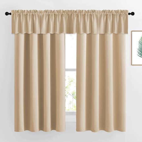 Biscotti beige total blackout drapes 63 in