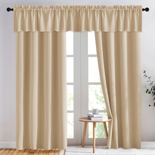 Biscotti beige grommet bedroom drapes