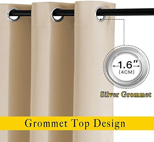 Biscotti beige grommet bedroom drapes — photo 3