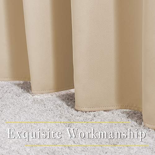 Biscotti beige grommet blackout curtains 108 in — photo 4