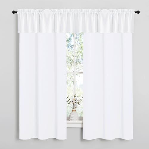 Pure white grommet bedroom drapes