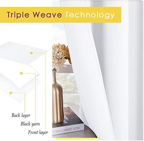 Pure white grommet window drapes 72 in — photo 4