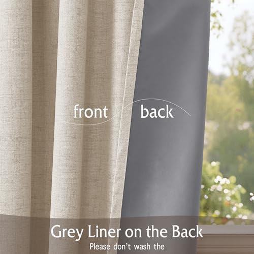 Linen Pinch Pleated Total Blackout Drapes — photo 4