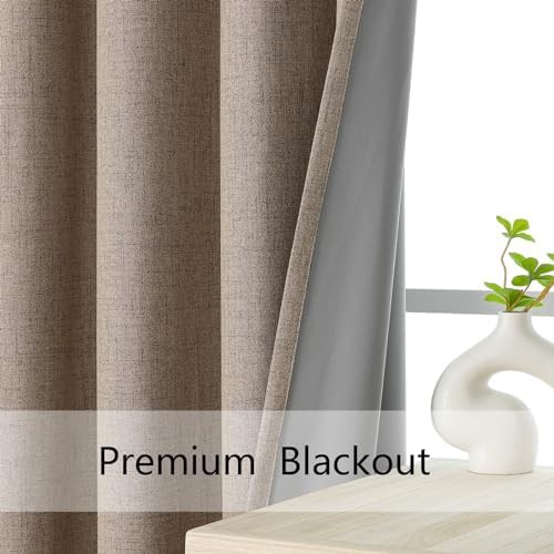 Burlap Textured Grommet Blackout Panels — photo 3