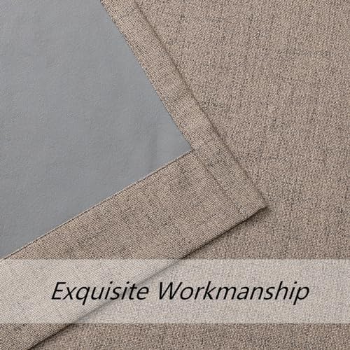Burlap Textured Grommet Blackout Panels — photo 5