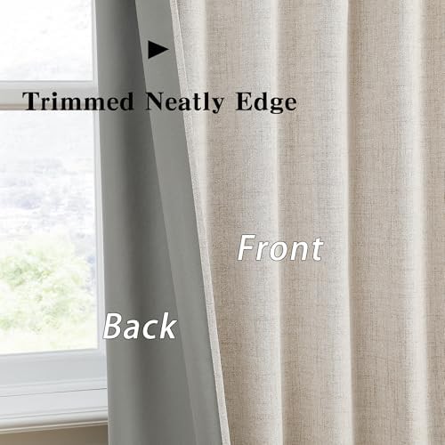 Long sun blocking curtains with hooks 94 inch — photo 5