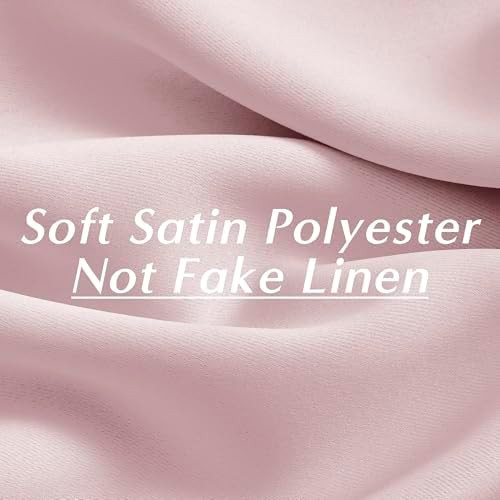 Baby pink rod pocket blackout curtains — photo 3