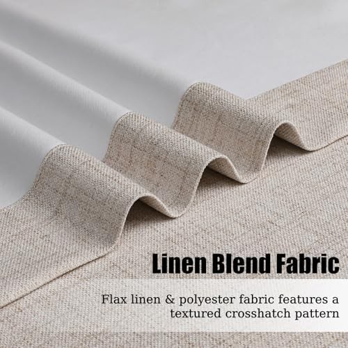 Flyfun natural linen thermal curtains 84 in — photo 4