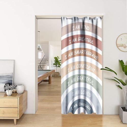 Blue Boho Rainbow Doorway Curtain — photo 4