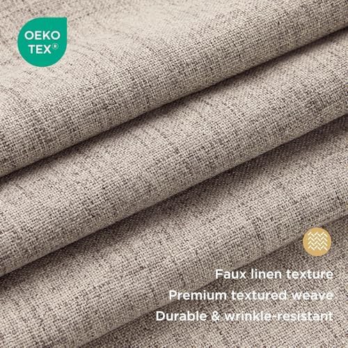 Natural linen 108 inch blackout drape — photo 3