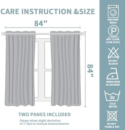 Manhattan skyline blackout thermal drapes 84 inch — photo 3