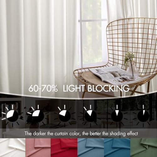 Ivory pinch pleated velvet curtains 96 in — photo 4