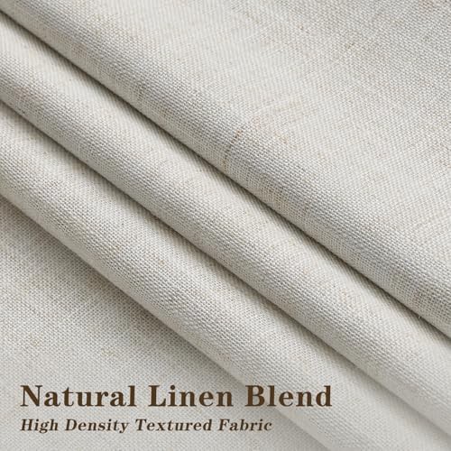 Linen pinch pleated blackout curtains 102 in long — photo 3