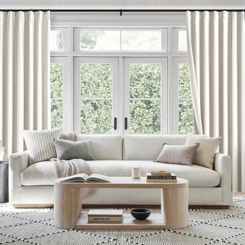 Natural Pinch Pleated Linen Blackout — photo 4