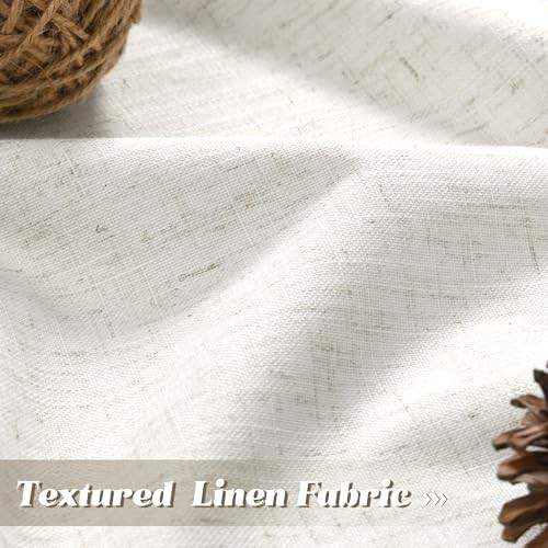 Beige ivory back tab blackout curtains — photo 4