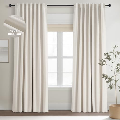 Ivory Birch Linen Pinch Pleated Curtains