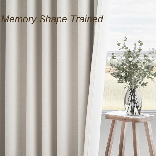 Ivory Birch Linen Pinch Pleated Curtains — photo 4