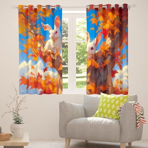 Wild rabbit fall harvest maple blackout curtain 45 in — photo 5